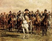 Jean-Louis-Ernest Meissonier Napoleon and his Staff painting